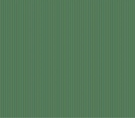 ELEGANZZE Cotton 90X100 King Size Double Bedsheet Set of 2 Green Striped Bedsheets with 4 Pillow Covers