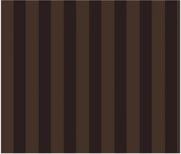 ELEGANZZE Cotton 90X100 Inches King Size Flat 300 TC Coffee Brown Striped 1 Bedsheet with 2 Pillow Covers