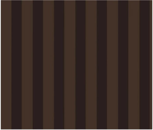 ELEGANZZE Cotton 90X100 Inches King Size Flat 300 TC Coffee Brown Striped 1 Bedsheet with 2 Pillow Covers