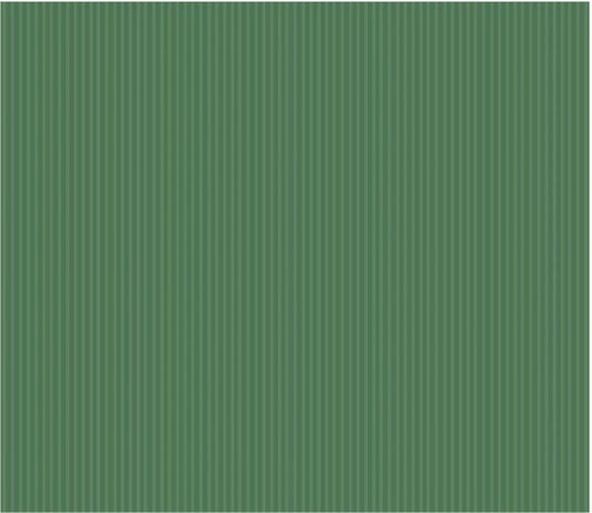 ELEGANZZE Cotton 90X100 Inches King Size Flat 300 TC Green Solid Striped 1 Bedsheet with 2 Pillow Covers